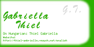 gabriella thiel business card